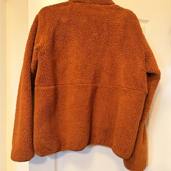 Aviator Nation Teddy Unisex Half Zip - Whiskey - Picture 5 of 7